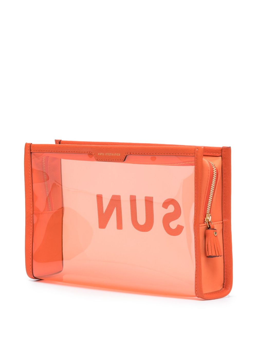 Anya Hindmarch Sheer logo-stamp Clutch Bag - Farfetch