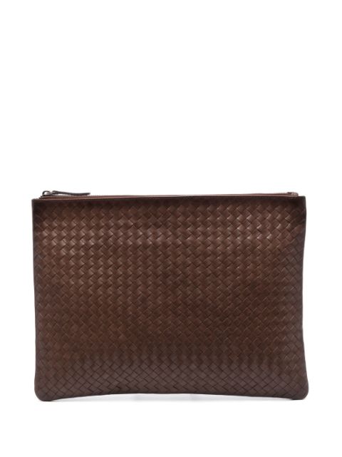 DRAGON DIFFUSION woven leather clutch bag