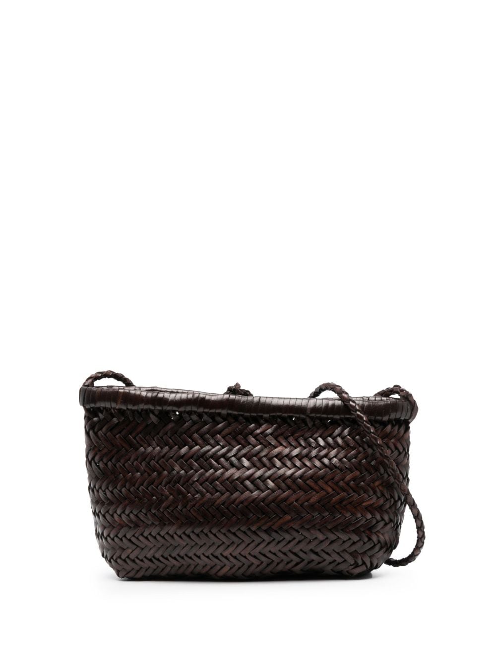 Dragon Diffusion Small Grace Leather Basket Bag In Schwarz