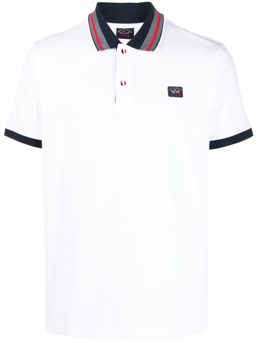 Paul & Shark logo-patch Cotton Polo Shirt - Farfetch