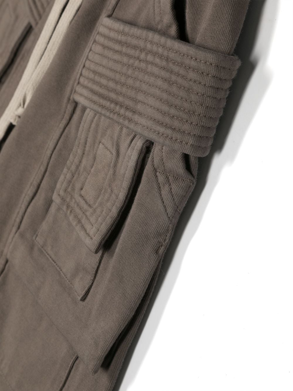 Shop Rick Owens Drawstring-waist Cotton Shorts In Brown