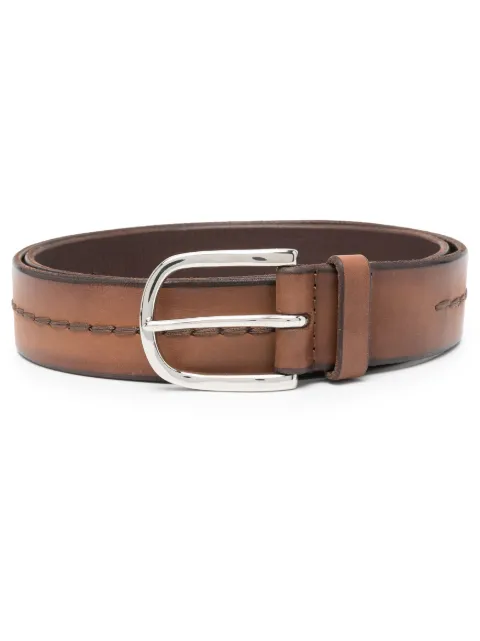 Orciani stitch-detail leather belt