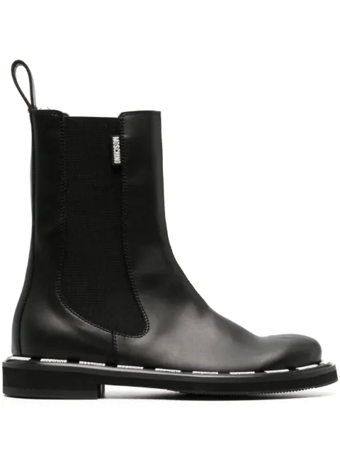 Moschino botas con logo estampado