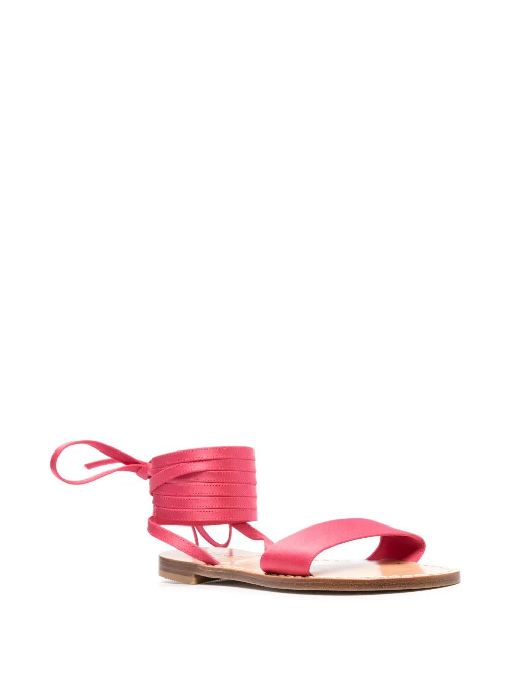 Gianluca Capannolo Leren sandalen - Roze