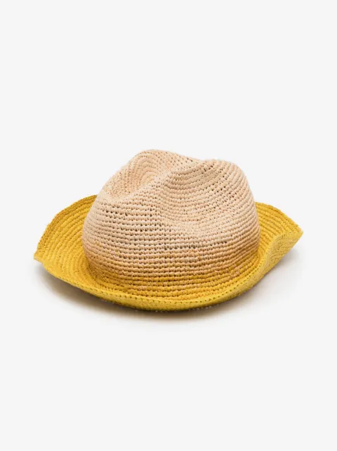 Bonpoint interwoven raffia sun hat