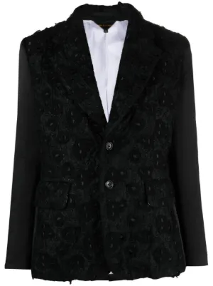Comme Des Garçons ショールラペル ジャケット | ブラック | FARFETCH JP