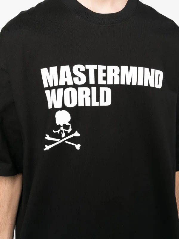 Mastermind Japan Oversized logo-print T-shirt | Black | FARFETCH