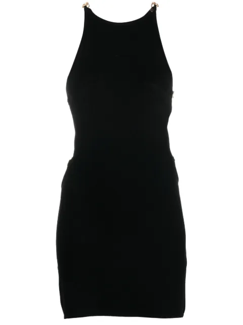NISSA chain-link open-back mini dress