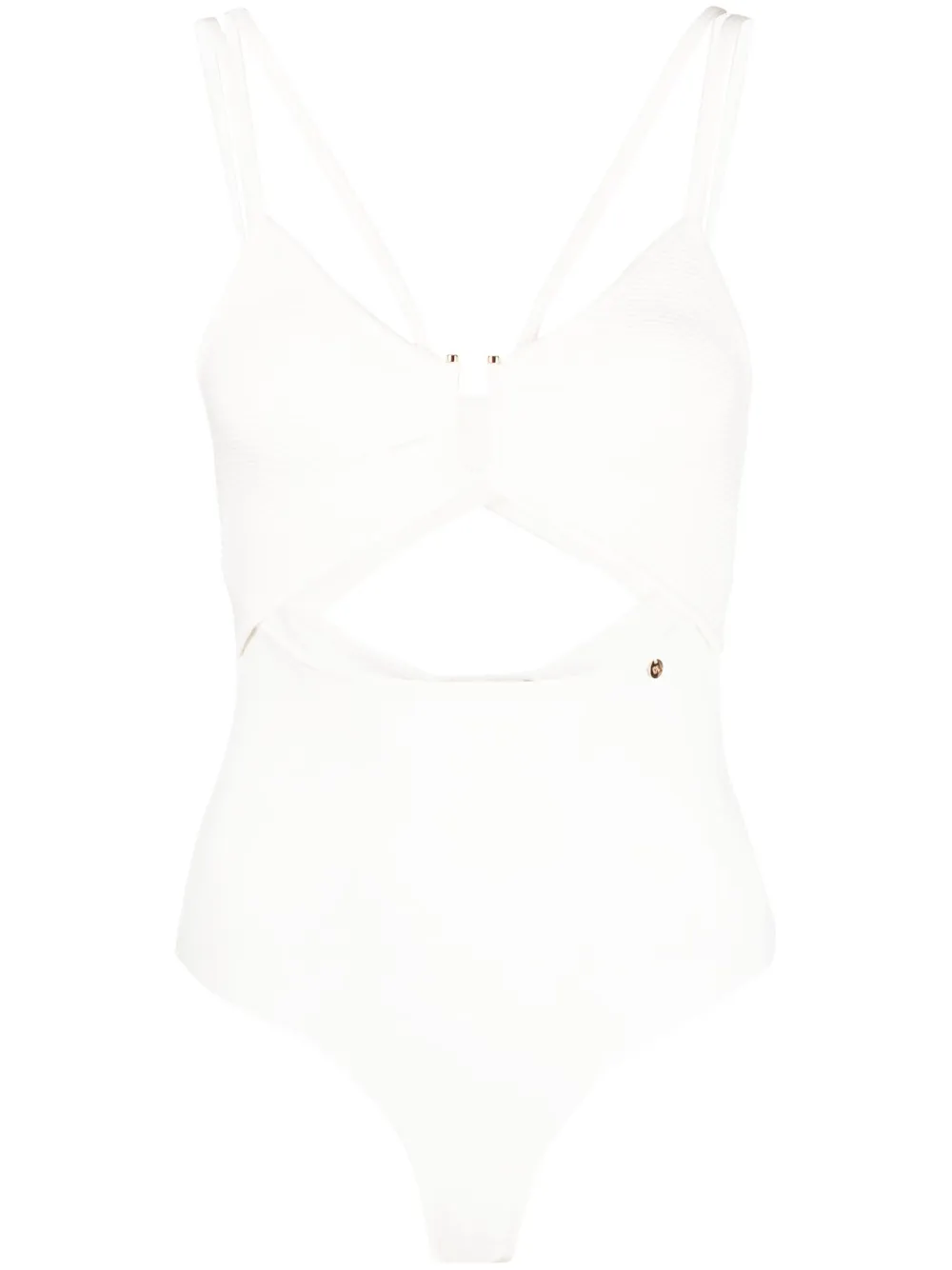 Nissa Cut-out Double-strap Top In White