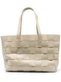 DRAGON DIFFUSION woven leather tote bag - Neutrals
