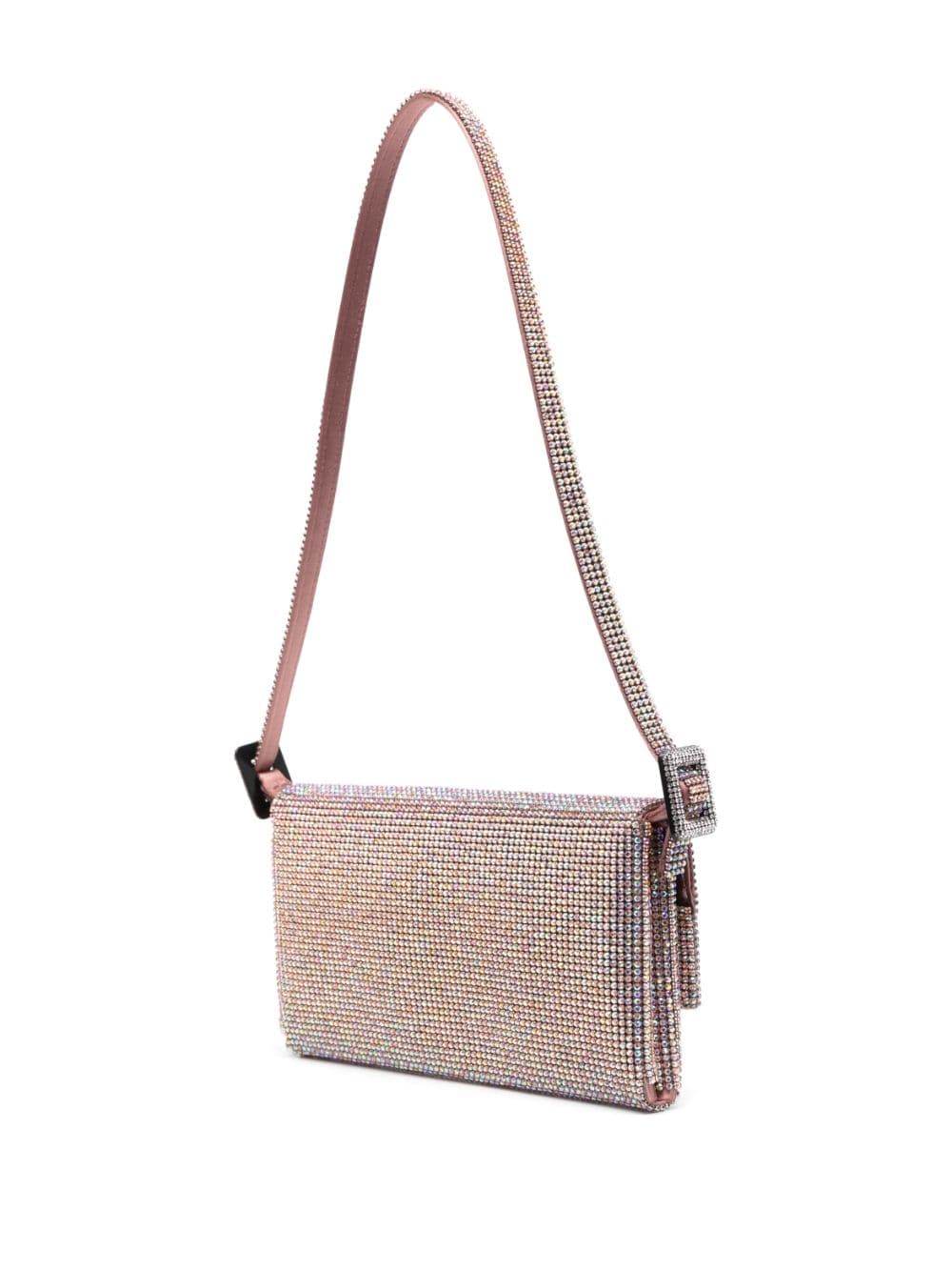 BENEDETTA BRUZZICHES VITTISSIMA CRYSTAL-EMBELLISHED SHOULDER BAG 