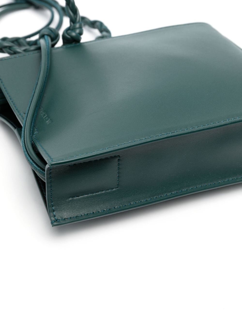 Shop Jil Sander Front Embossed-logo Shoulder Bag In Green
