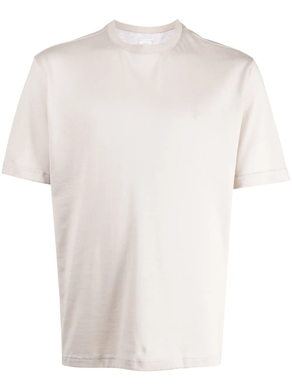 Eleventy logo-embroidered cotton T-shirt