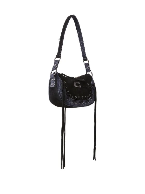 GUESS USA Saddle Shoulder Bag | Black | FARFETCH