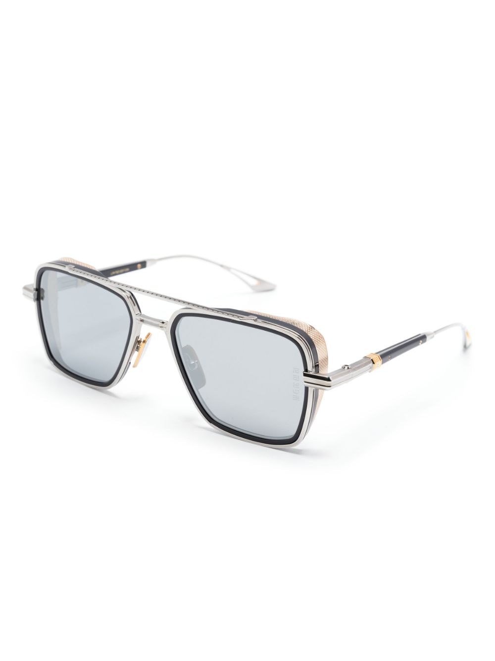 Dita Eyewear raised-bridge square-frame sunglasses - Zilver