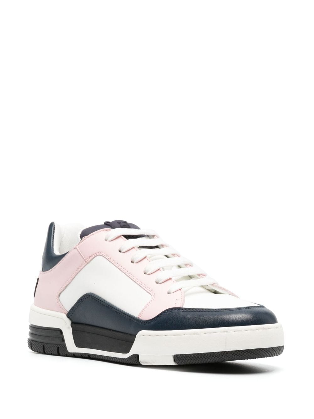 Moschino Sneakers met colourblocking - Wit