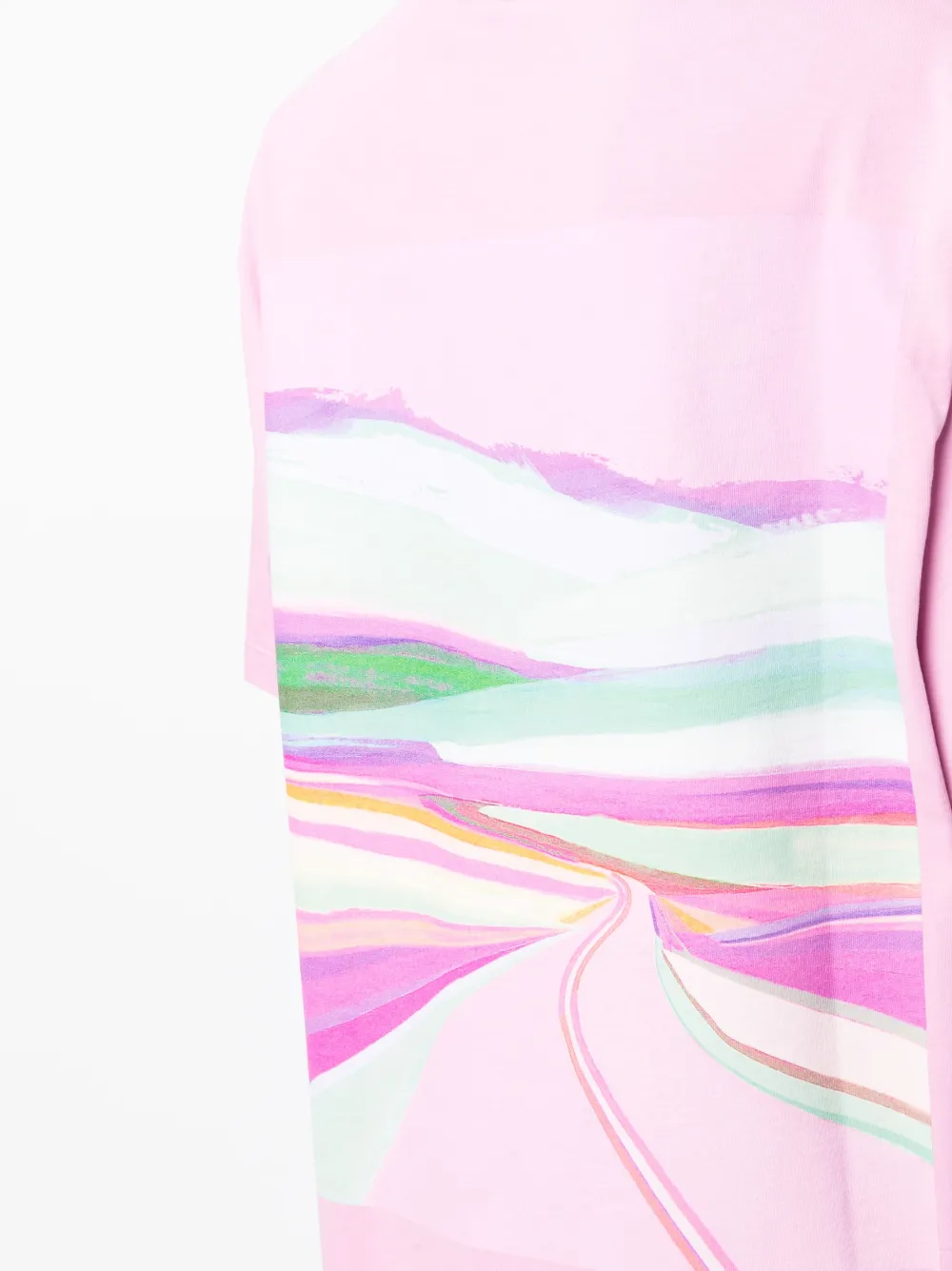 Khrisjoy Route Graphic-print T-shirt In Pink