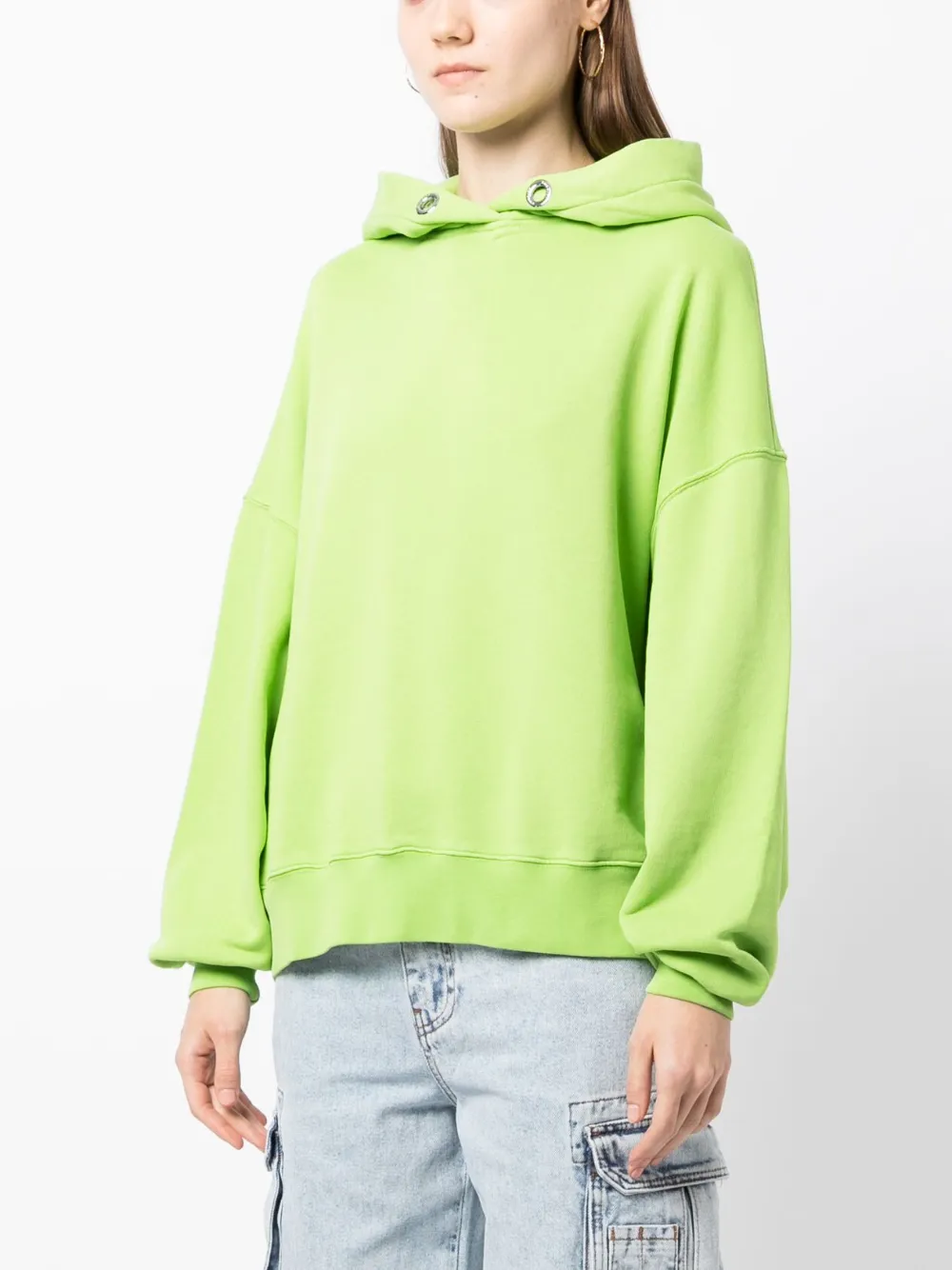 Khrisjoy Route Graphic-print Hoodie In Green