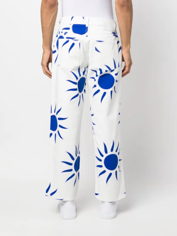 Liberal Youth Ministry graphic-print straight-leg Jeans | White 