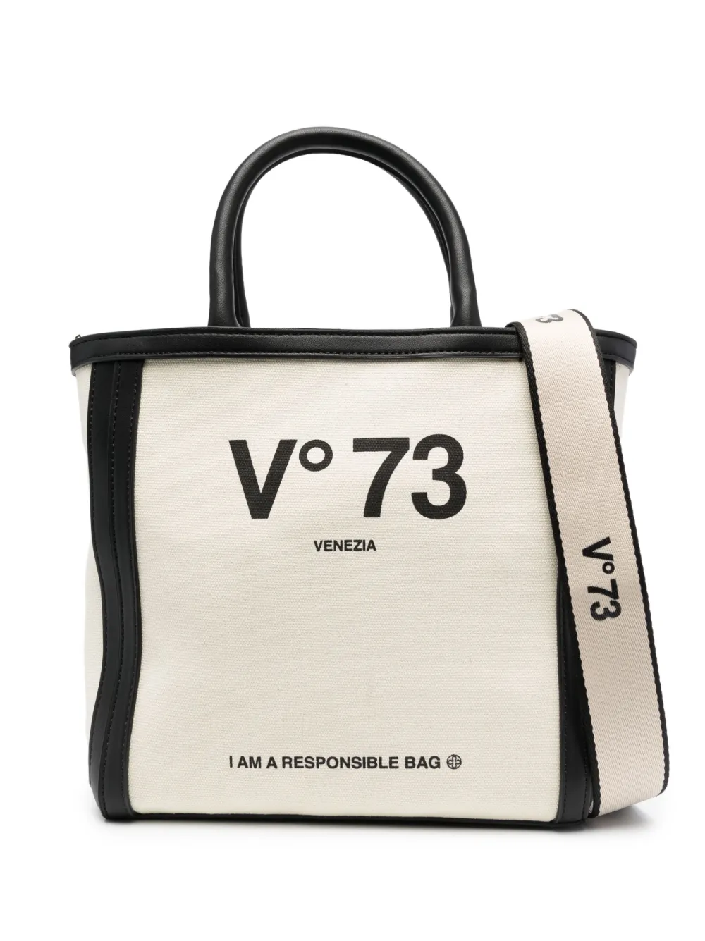 V73 Small Mercurio Tote Bag In White