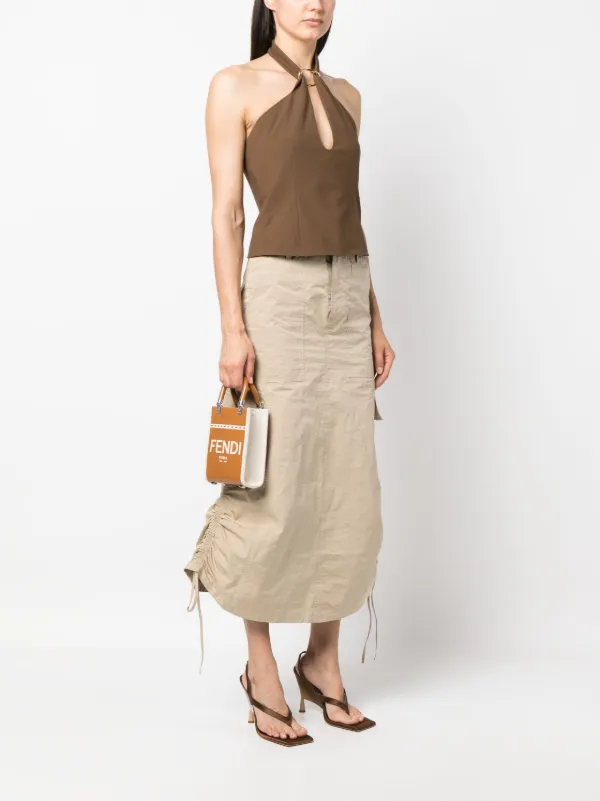 FENDI サンシャイン ハンドバッグ ミニ | ブラウン | FARFETCH JP