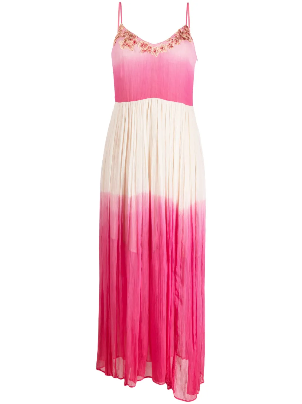 TWINSET floral-appliqué crepe dress | Pink | Image 1