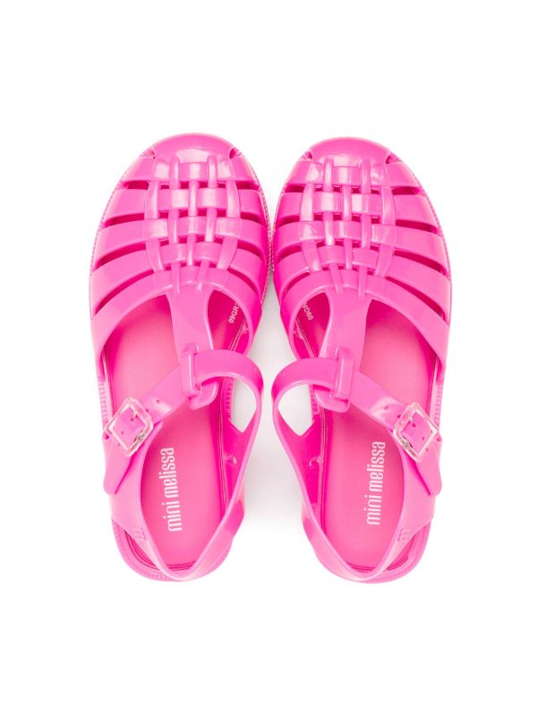 Mini melissa best sale pink sandals