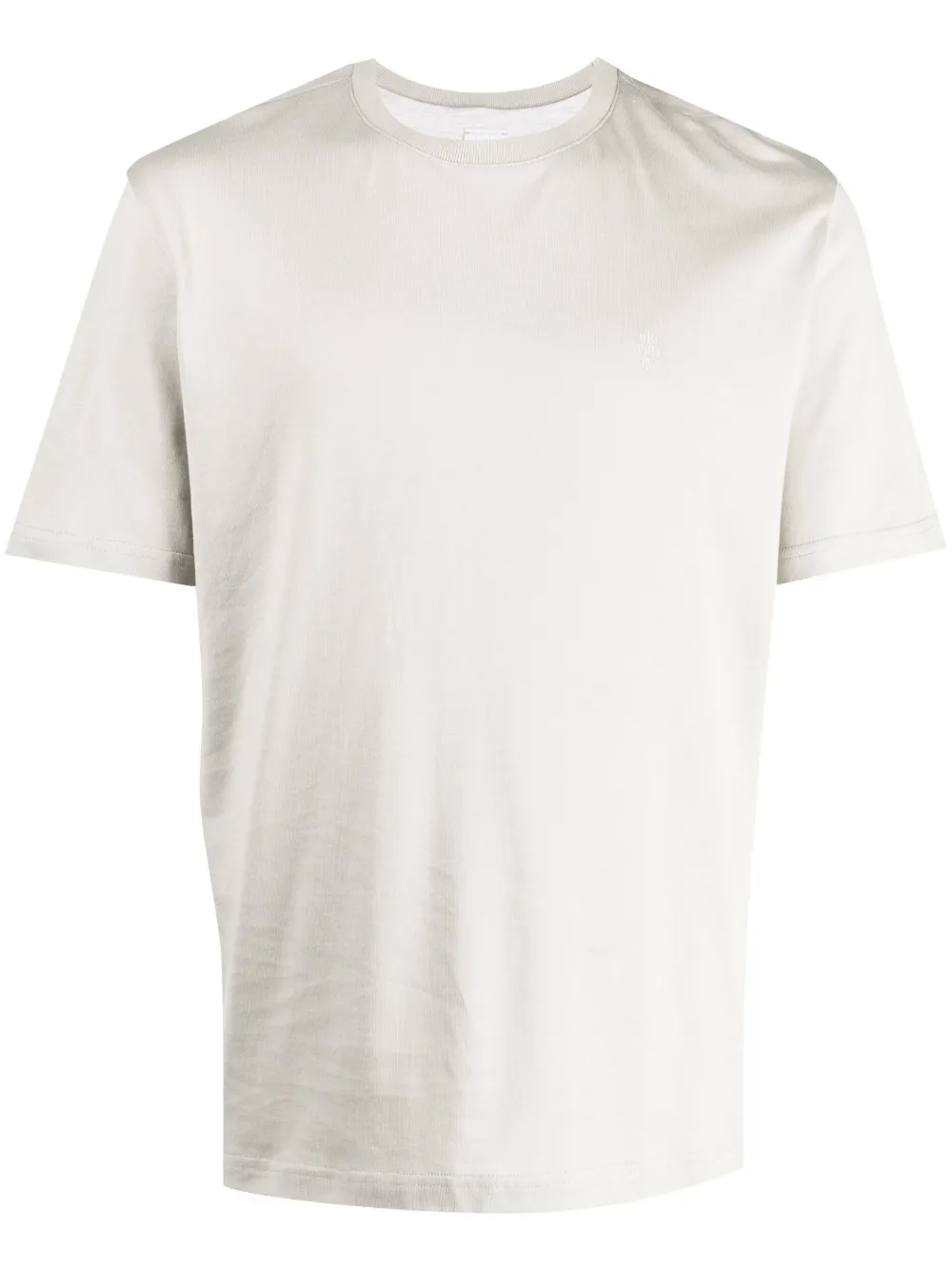 Eleventy logo-embroidered cotton T-shirt