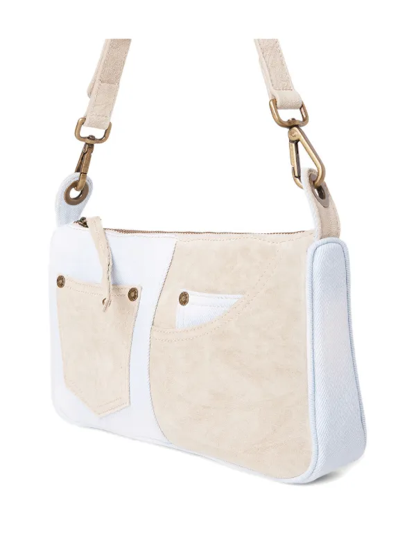GUESS USA デニム ショルダーバッグ | ホワイト | FARFETCH JP