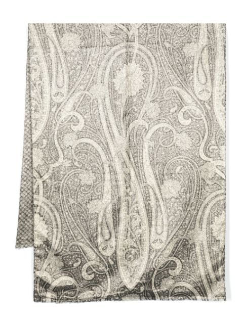 Valentino Garavani Pre-Owned 1980s paisley-print metallic-threading scarf