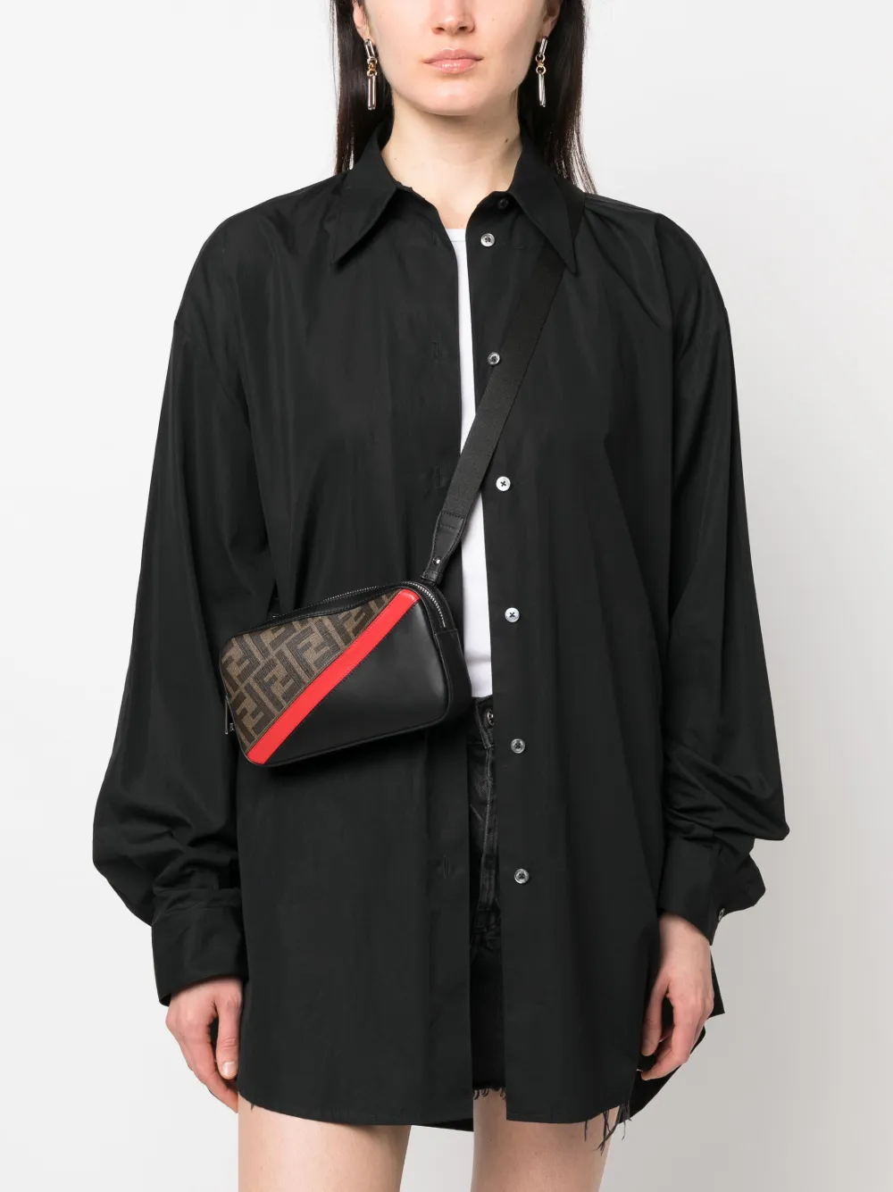 Fendi Pre-Owned Shopper met zucca patroon - Zwart