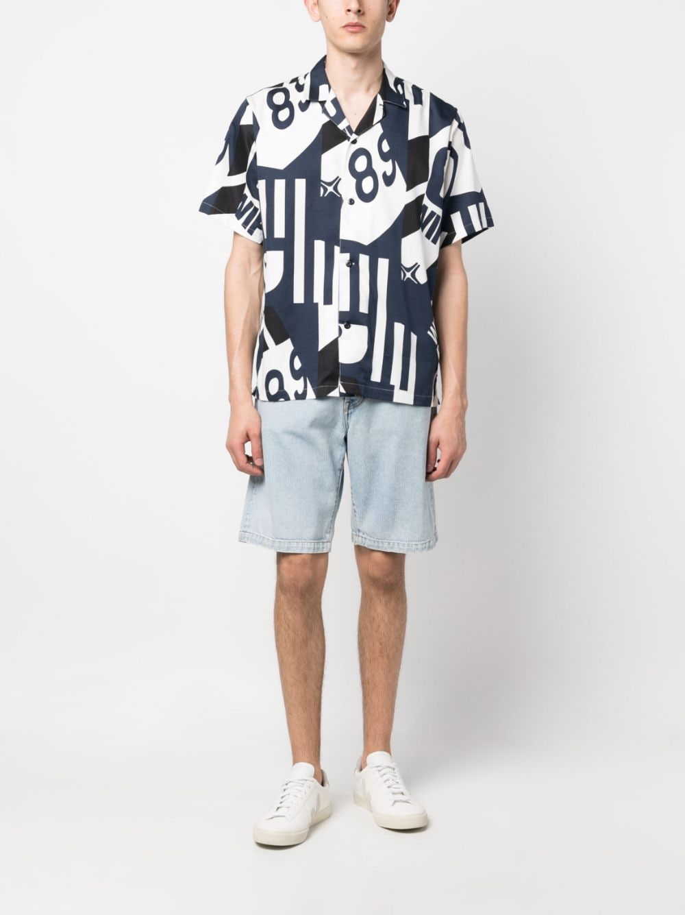 Carhartt WIP Overhemd met abstracte print - Wit