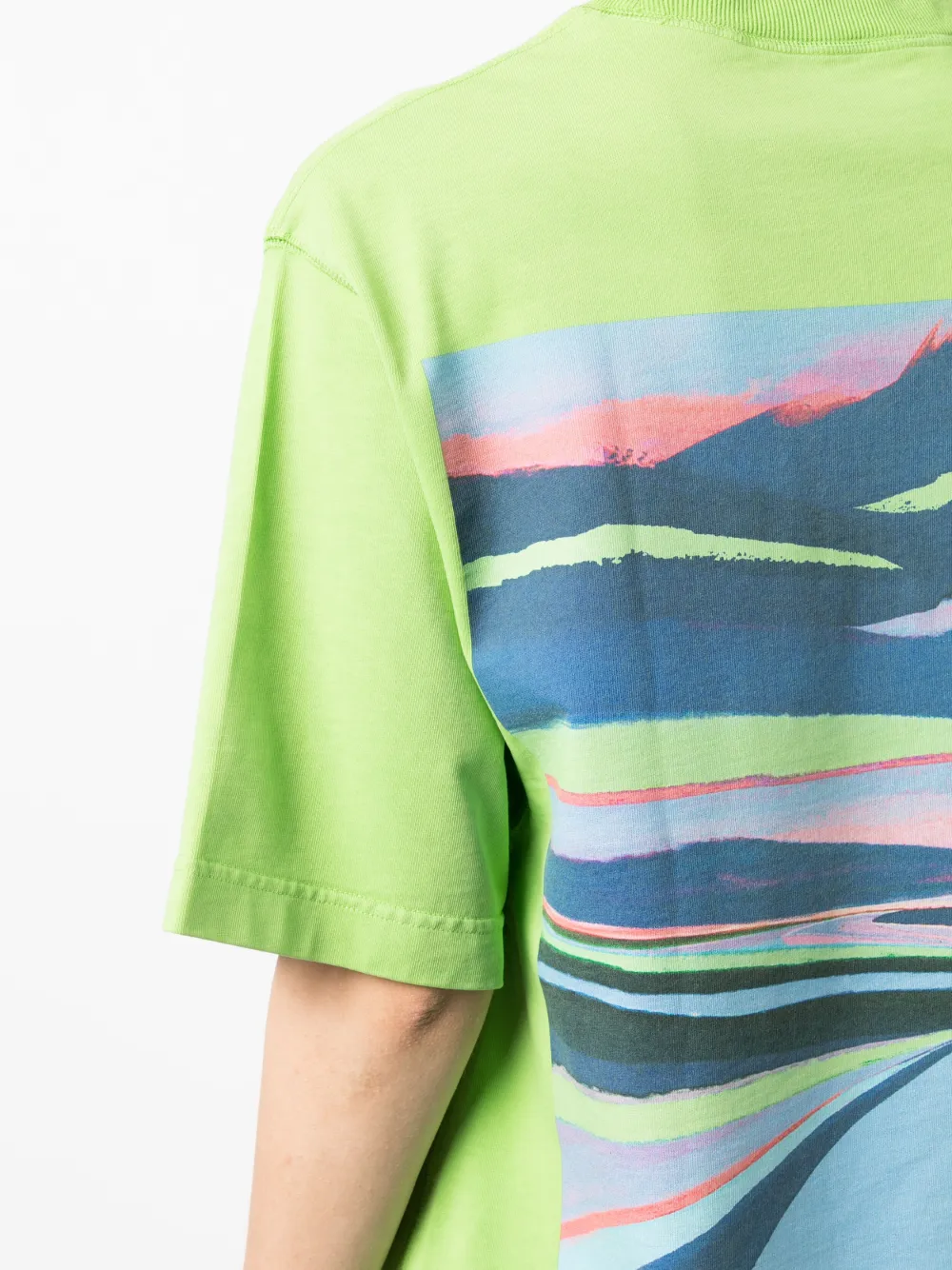 Khrisjoy Route Graphic-print T-shirt In Green