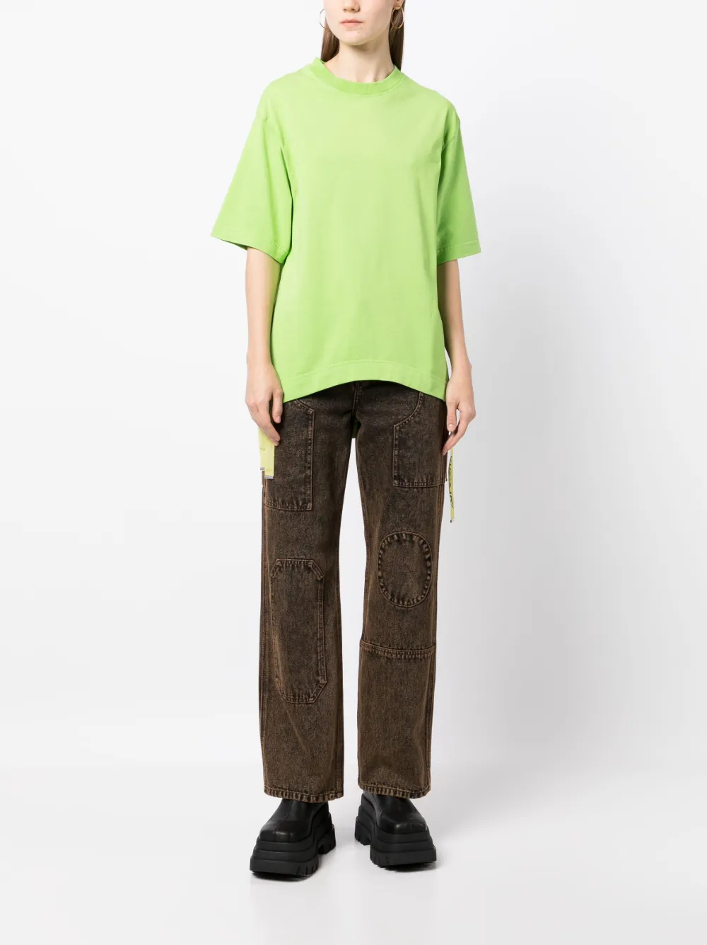 Khrisjoy Route Graphic-print T-shirt In Green