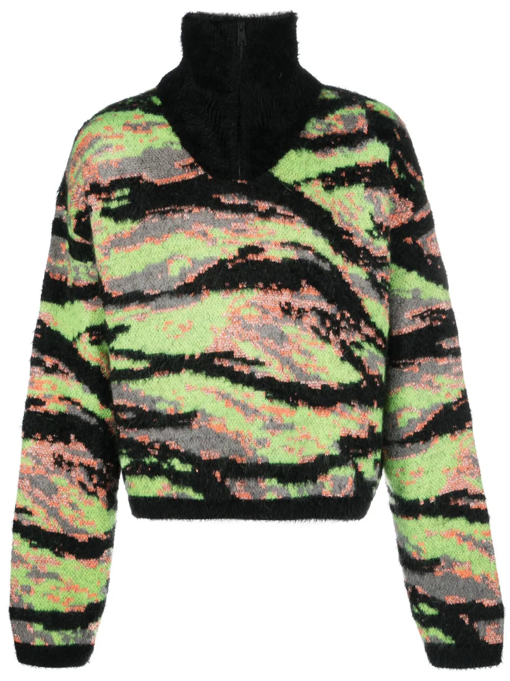 Erl Man Multicolor Knitwear In Black
