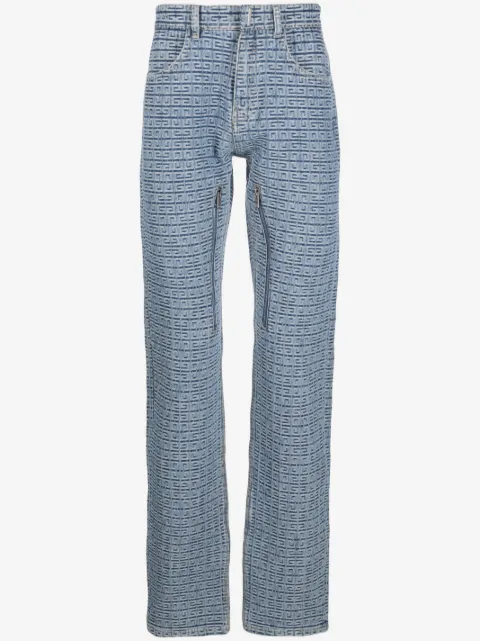 Givenchy 4G-motif straight-leg jeans