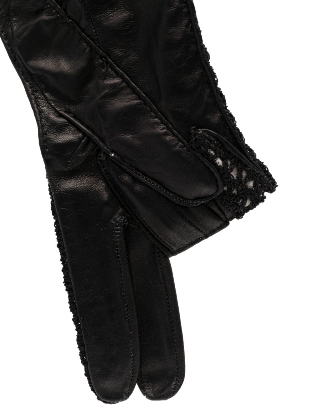 Shop Raf Simons Leather Glove Keyring In Black