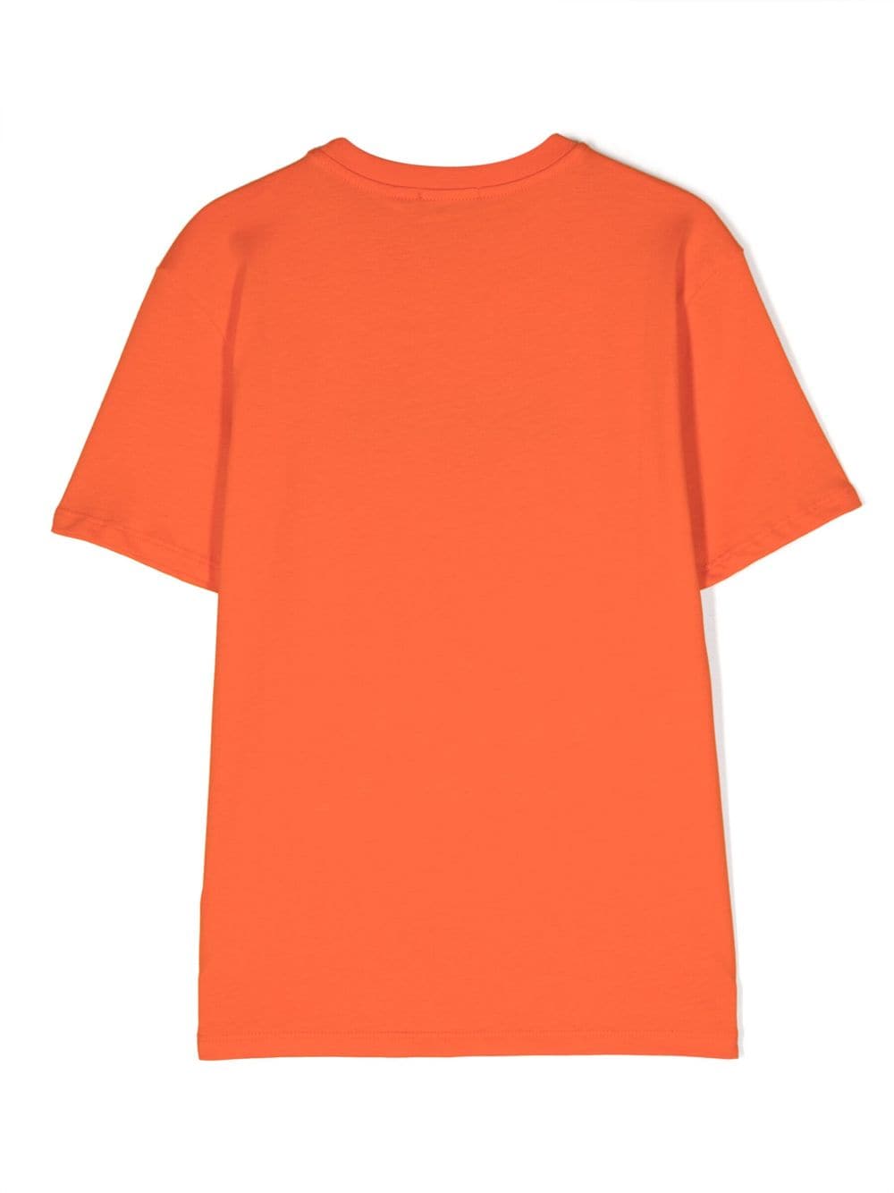 Shop Pinko Embroidered-logo Cotton T-shirt In Orange
