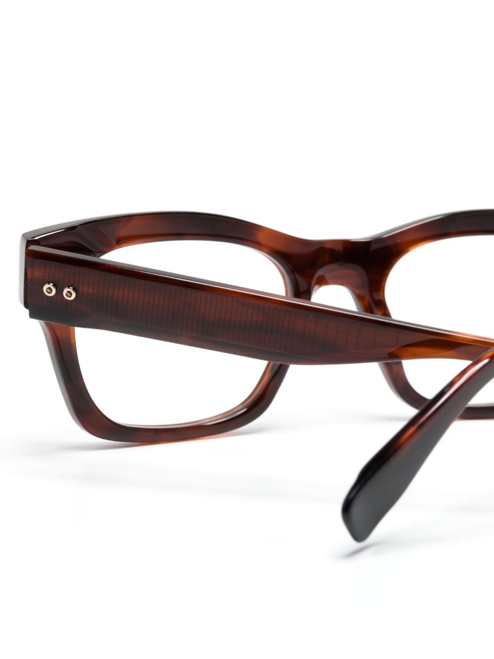 Shop Gigi Studios Rembrandt Tortoiseshell Square-frame Glasses In Rot