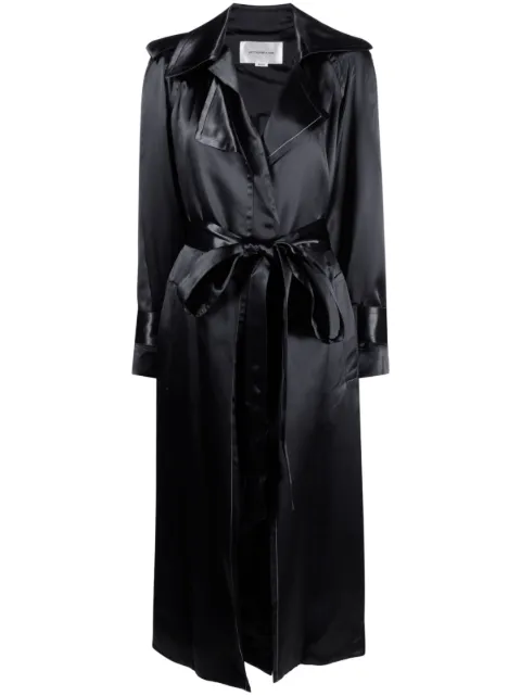 Victoria Victoria Beckham belted satin trench coat