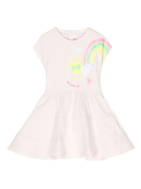Billieblush vestido con estampado de arcoíris