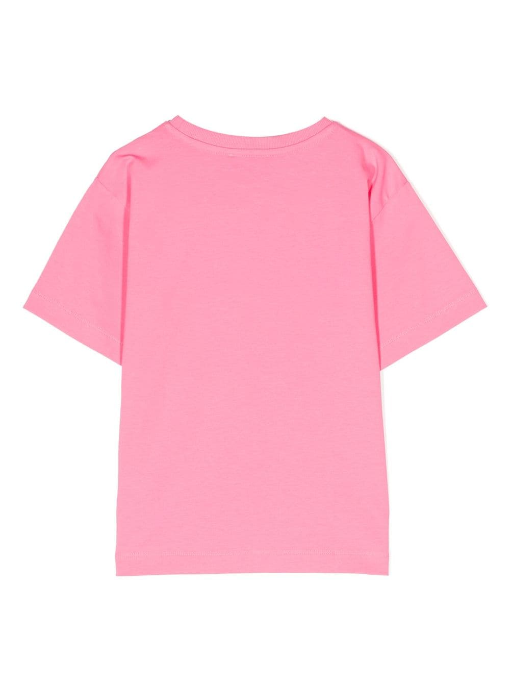 Moschino Kids T-shirt met logoprint - Roze