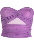 Amen lurex cropped top - Purple