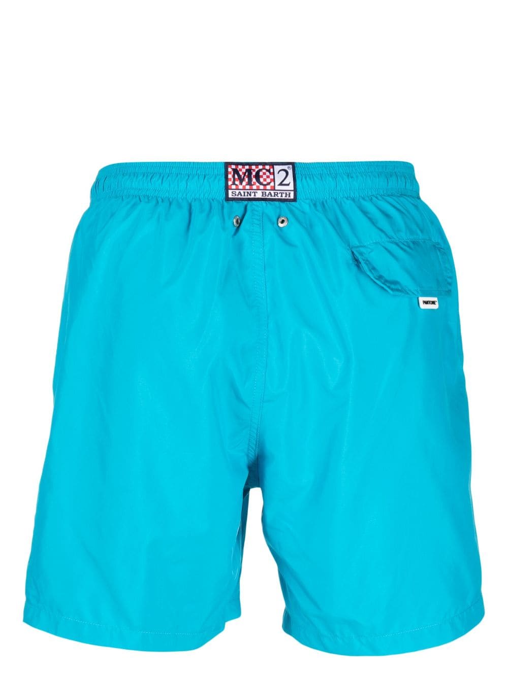 Shop Mc2 Saint Barth Drawstring Swim Shorts In Blue