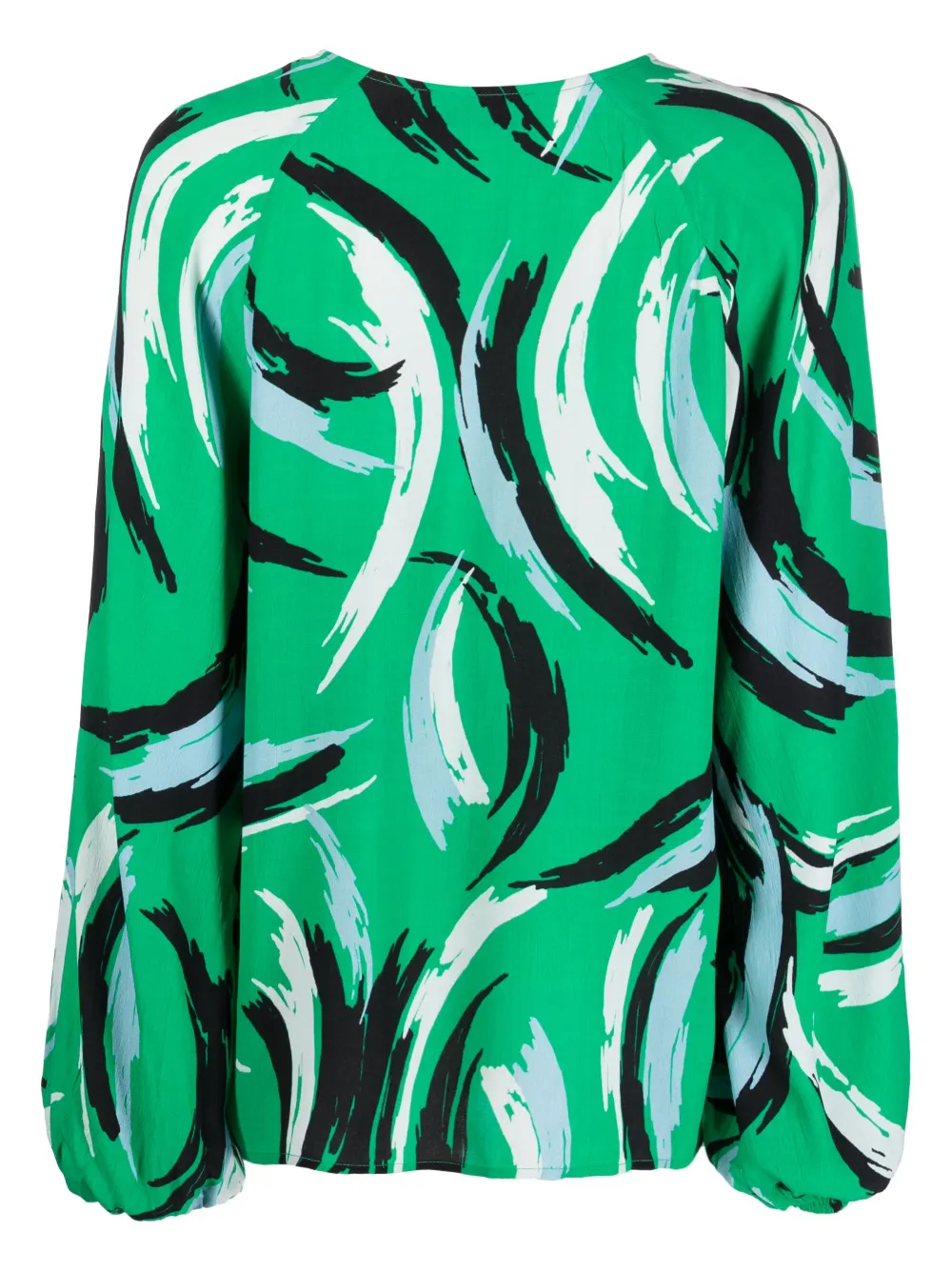 Essentiel Antwerp Blouse met abstracte print - Groen