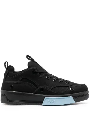 OAMC Kwik Cupsole ローカットレザースニーカー ブラック Kwik Cupsole in Black