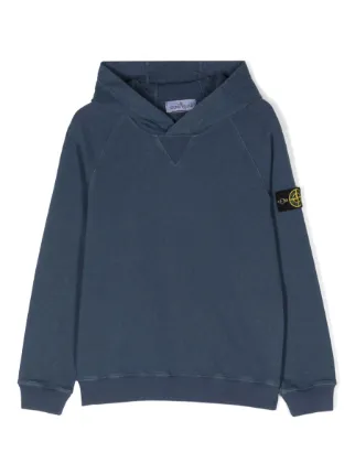 Stone Island Junior ロゴ パーカー - Farfetch
