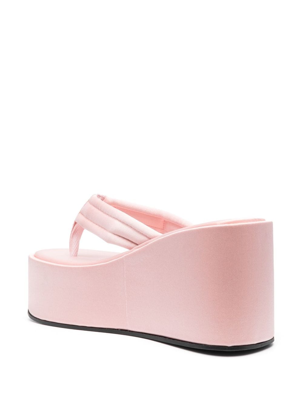 Shop Coperni Logo-patch Thong-style Mules In Pink