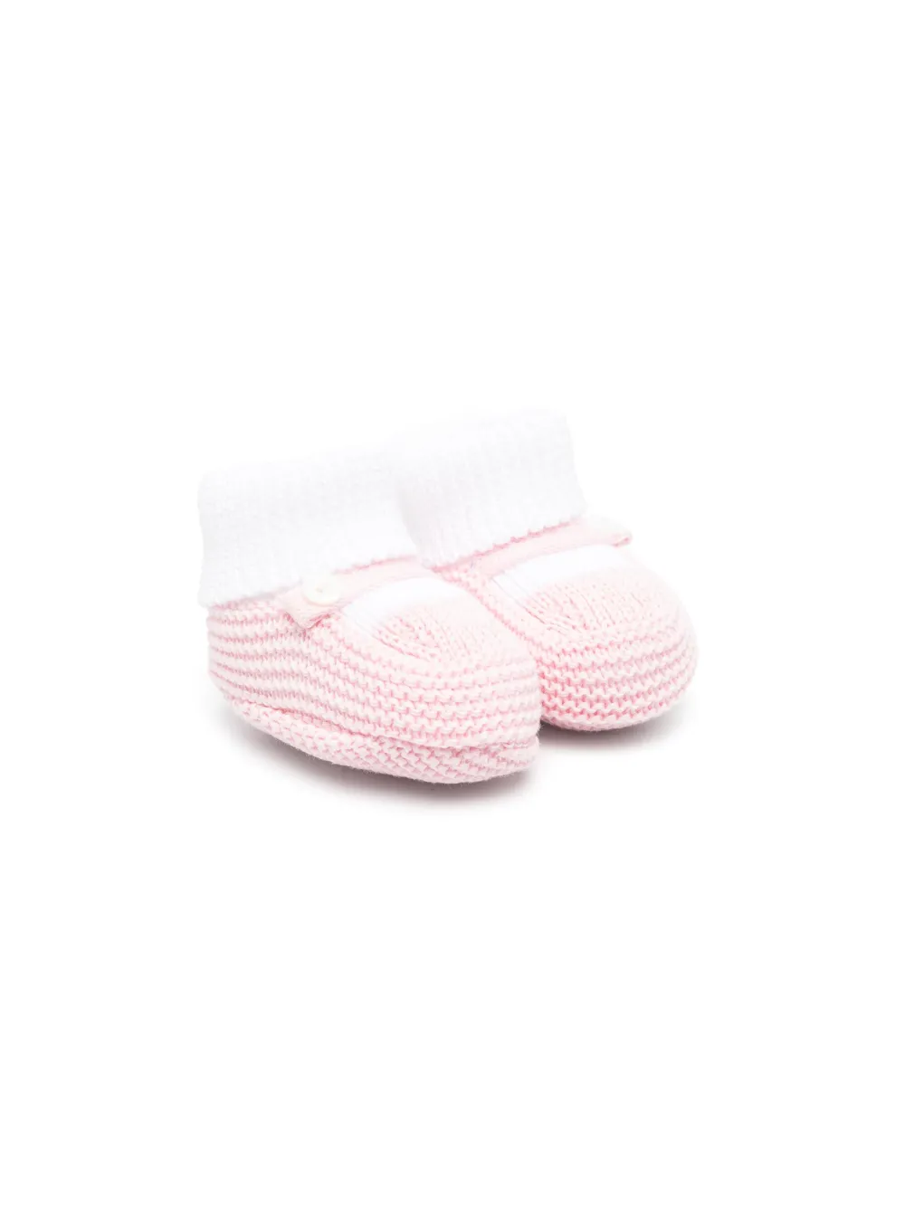 Little Bear Babies' Slip-on Knitted Pre-walkers In Pink