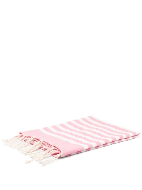 MC2 Saint Barth Kids stripe-print fringed towel